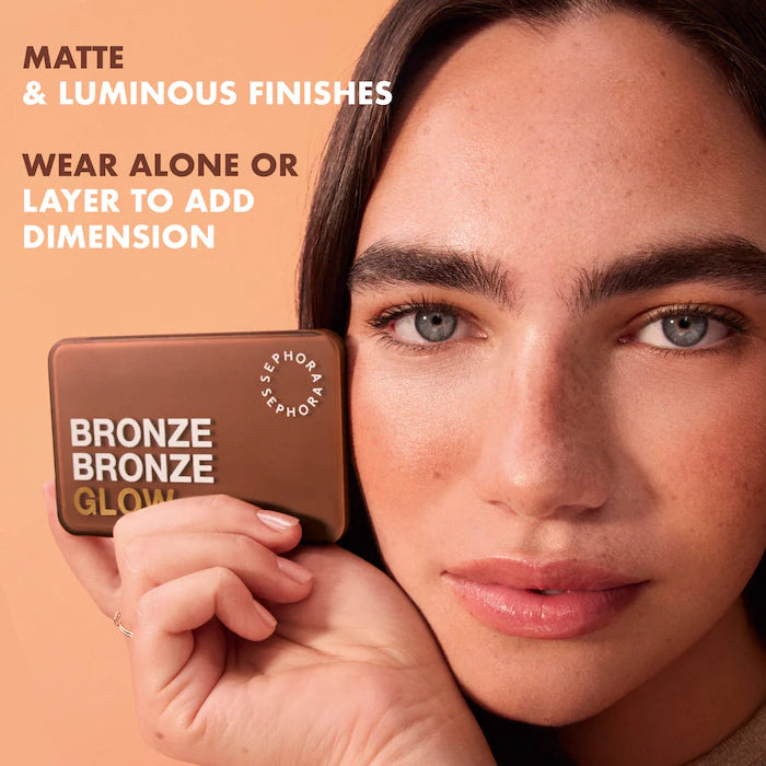 SEPHORA COLLECTION 
Bronze Bronze Glow Face Palette Color: 02 Born to Bronze - medium warm-neutral tan bronze