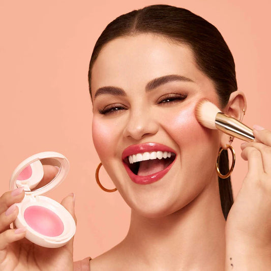 Rare Beauty by Selena Gomez 
Soft Pinch Luminous Powder Blush Color: Happy - cool pink