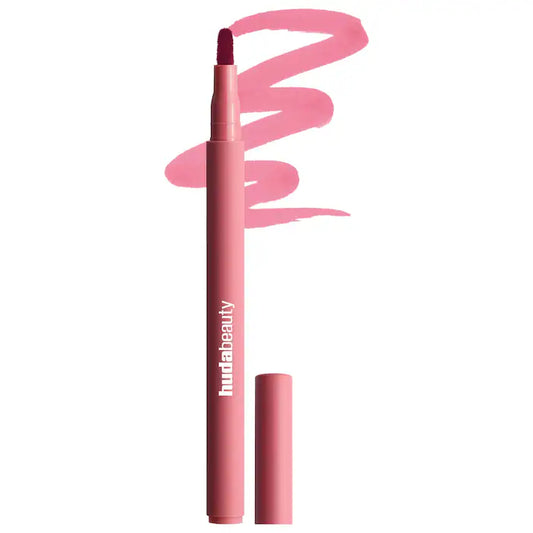 HUDA BEAUTY 
Lip Contour Lip Stain for 12-Hour Wear Color: Rosewood - rosy pink