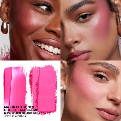 PATRICK TA Major Headlines - Double-Take Cream + Powder Blush Duo - She's Giving
