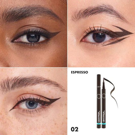 SEPHORA COLLECTION 
Intense Ink 12HR Classic Felt Eye Liner Color: 02 Espresso - matte dark brown