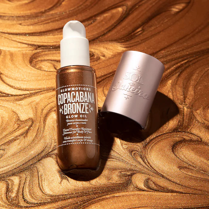 Sol de Janeiro 
Glowmotions Glow Body Oil Color: Copacabana Bronze
Size 2.5 oz/ 75 mL