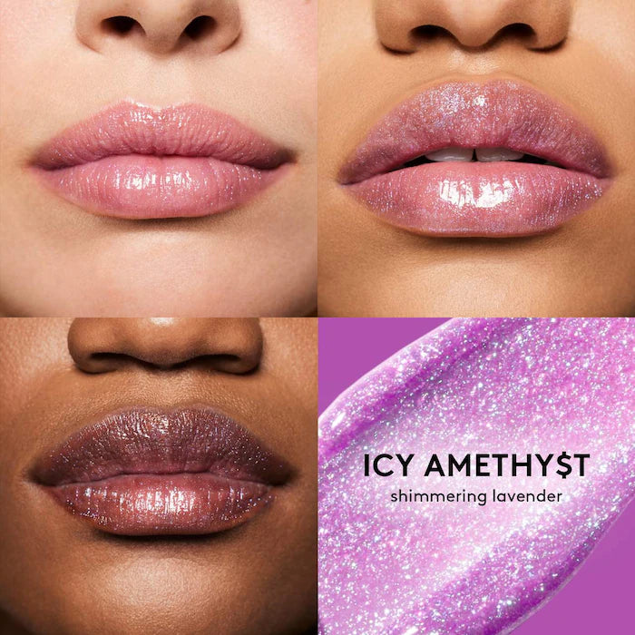 Fenty Beauty by Rihanna 
Gloss Bomb Stix High-Shine Gloss Stick Color: N9 - Icy Amethy$t - shimmering