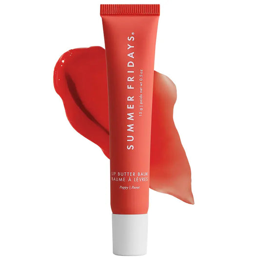 Summer Fridays 
Lip Butter Balm for Hydration & Shine Color: Poppy - sheer citrus coral