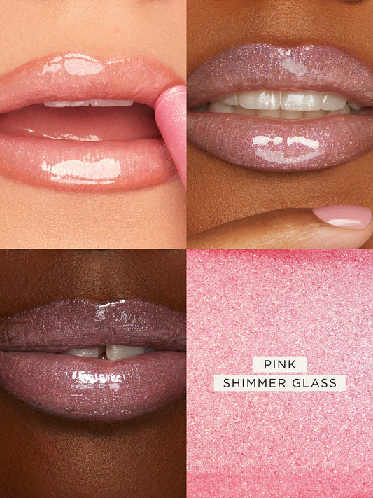 Tarte 
Maracuja Juicy Lip Plump Gloss Color:Pink shimmer glass