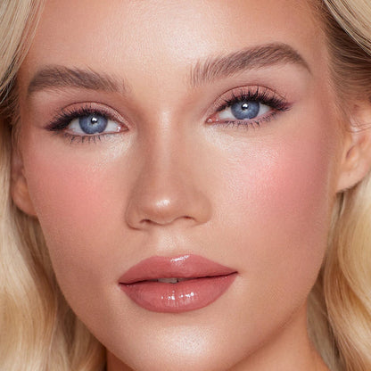 Charlotte Tilbury 
Matte Beauty Blush Wand Color: Pillow Talk - matte nude-pink