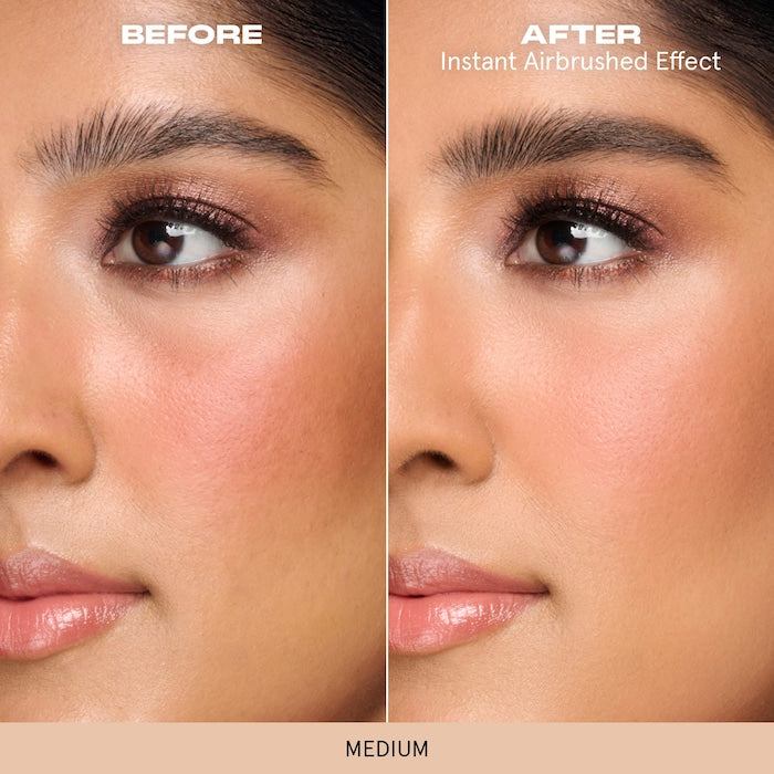 ONE/SIZE by Patrick Starrr 
Bouclé Silk Airbrushed Talc-Free Finishing Powder Color: Medium - medium, neutral undertones