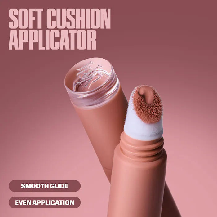 HUDA BEAUTY 
Liquid Matte Mousse Soft Blur Lip Cream Color: Bombshell Pinky Brown - For an effortless pinky brown look use