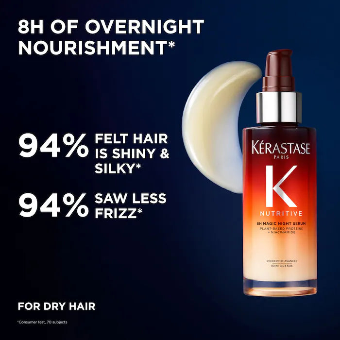 Kérastase 
Nutritive 8H Magic Night Hair Serum for Dry Hair Size: 90 mL