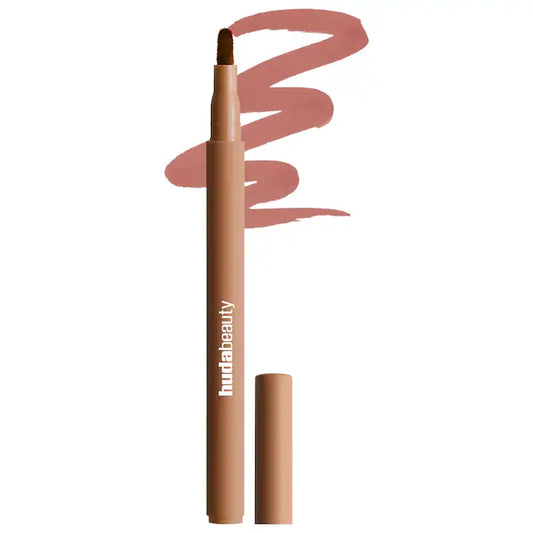 HUDA BEAUTY 
Lip Contour Lip Stain for 12-Hour Wear Color: Soft Nude - neutral brown