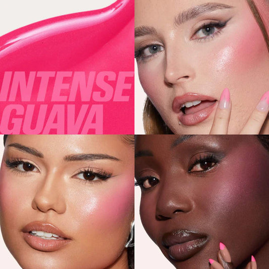 HUDA BEAUTY 
Blush Filter Soft Glow Liquid Blush Color:Intense Guava - electric pink