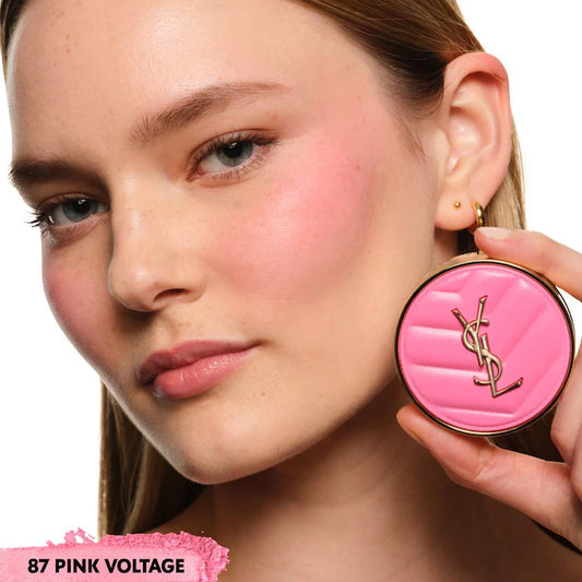 Yves Saint Laurent 
Make Me Blush 24H Buildable Powder Blush Color: 87 Pink Voltage - cool vibrant pink matte