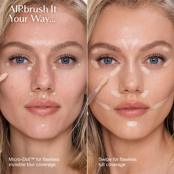 Charlotte Tilbury 
Airbrush Flawless Crease-Proof Long-Wear Blur Concealer with Hyaluronic Acid Color: 4.5 Fair-Medium - Fair with neutral warm undertones