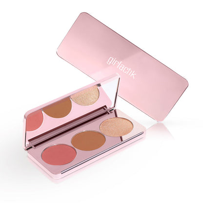 Girlactik NEW Blush Me & Glow Face Palette Blush Me Medium
Pinch Me/Sunset/Radiance