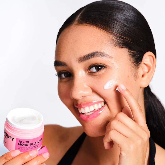 INNBEAUTY PROJECT 
10 + 10 Moisturizer with 10% Vitamin C + 10% Peptide Complex + Ceramides Size:50ml