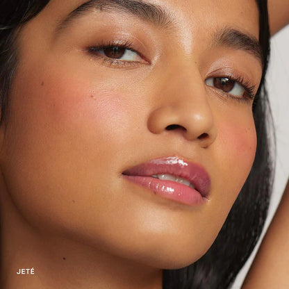 MERIT 
Shade Slick Hydrating Tinted Lip Oil Color: Jeté - sheer natural