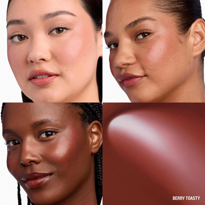 MAKEUP BY MARIO 
Jelly Jar™ Lip & Cheek Multi-Use Balm Color: Berry Toasty - rich berry