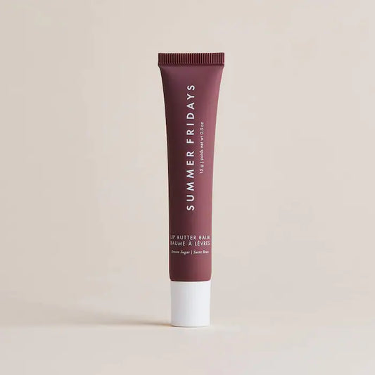 Summer Fridays 
Lip Butter Balm for Hydration & Shine Color: Brown Sugar - sheer nude
