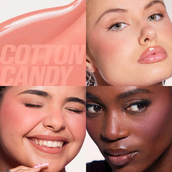 HUDA BEAUTY 
Mini Baby Blush Duo Set Color: Cotton Candy and Peach Sorbet - baby pink / peachy tangerine