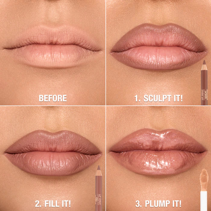Charlotte Tilbury 
Super Nudes Lip Cheat Contour Duo Lip Liner Color: Medium - Sculpt: Neutral Cool Taupe Fill: Warm Sepia