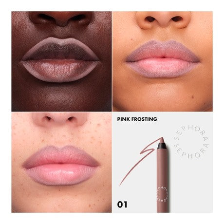 SEPHORA COLLECTION 
Colorful 8HR Longwear Transferproof Lip Liner Shade:01 Pink Frosting