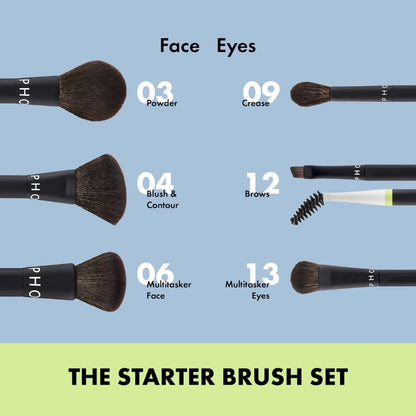 SEPHORA COLLECTION 
Starter Brush Set 6 Face and Eye Brushes