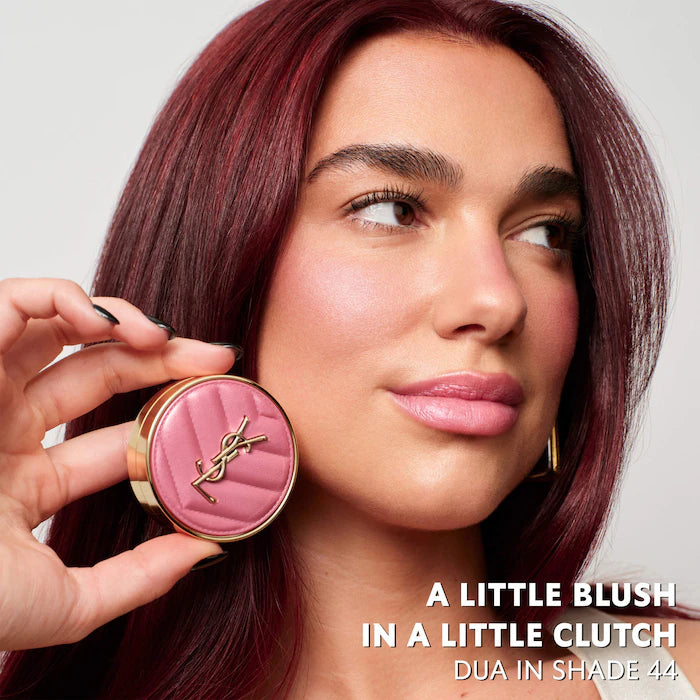 Yves Saint Laurent 
Make Me Blush 24H Buildable Powder Blush Color: 44 Nude Lavalliere - iconic dusty pink satin