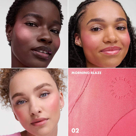 SEPHORA COLLECTION 
Colorful Blush and Highlighter Glaze Color: 02 Morning Blaze - poppy pink shimmer