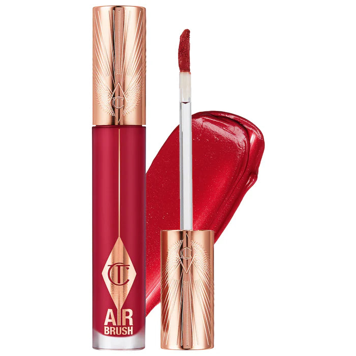 Charlotte Tilbury 
Airbrush Flawless Matte Lip Blur Liquid Lipstick Color: Ruby Blur - ruby red
