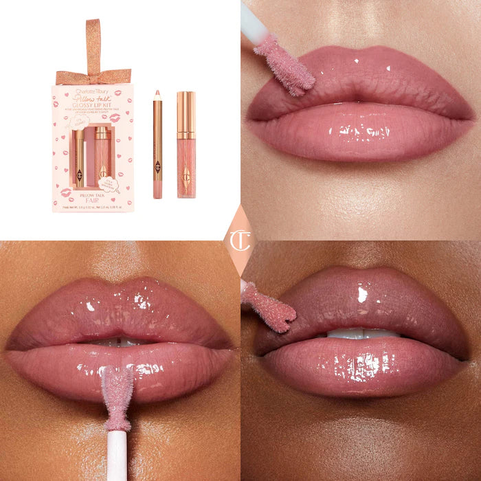 Charlotte Tilbury 
Mini Pillow Talk Glossy Lip Duos Color: Fair