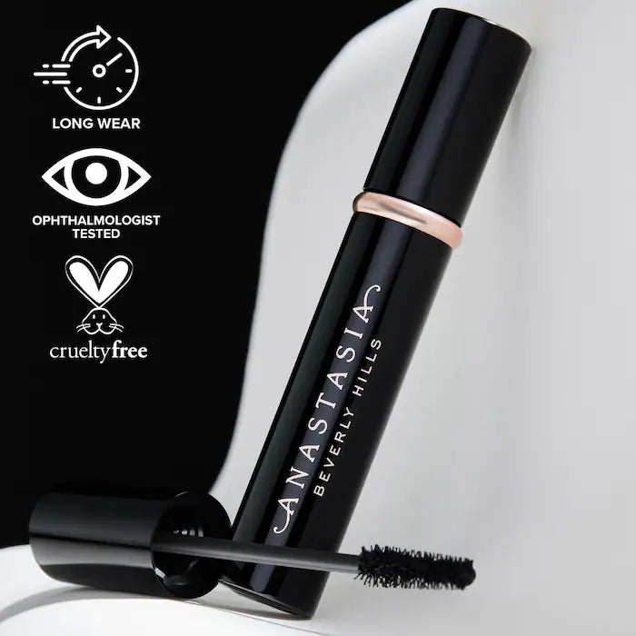 Anastasia Beverly Hills 
Lash Sculpt Lengthening & Volumizing Mascara Color: Black - intense black, soft matte