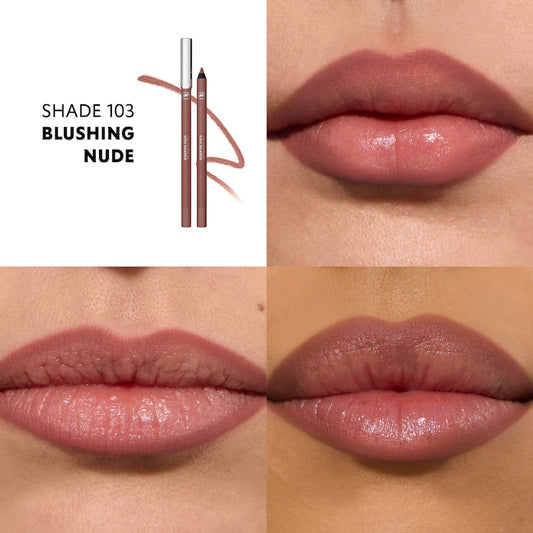 Yves Saint Laurent 
Kiss Shaper Long-Lasting Sculpting Lip Liner Color: 103 BLUSHING NUDE - medium mauve