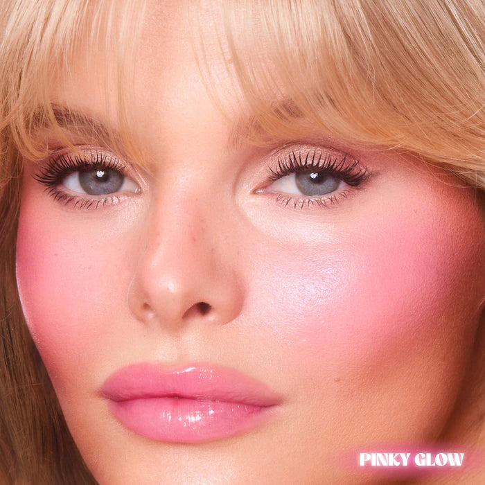 Charlotte Tilbury 
Unreal Lip + Cheek Glow Blush Stick with Hyaluronic Acid Color: Pinky Glow - vibrant cool pink