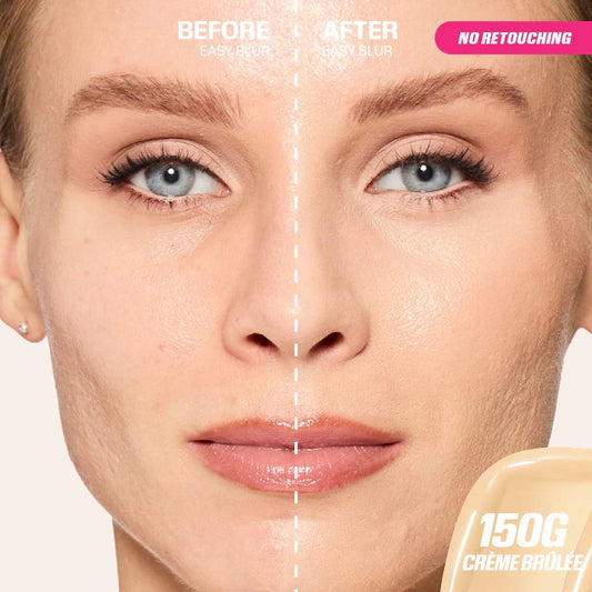 HUDA BEAUTY 
Easy Blur Natural Airbrush Foundation with Niacinamide Creme Brulee 150G - Light skin with golden undertones