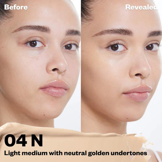Kosas 
Revealer Super Creamy + Brightening Concealer with Caffeine and Hyaluronic Acid Tone 04 N - light medium with neutral yellow undertones