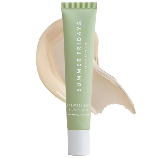 Summer Fridays 
Lip Butter Balm for Hydration & Shine Color: Sweet Mint - sheer clear