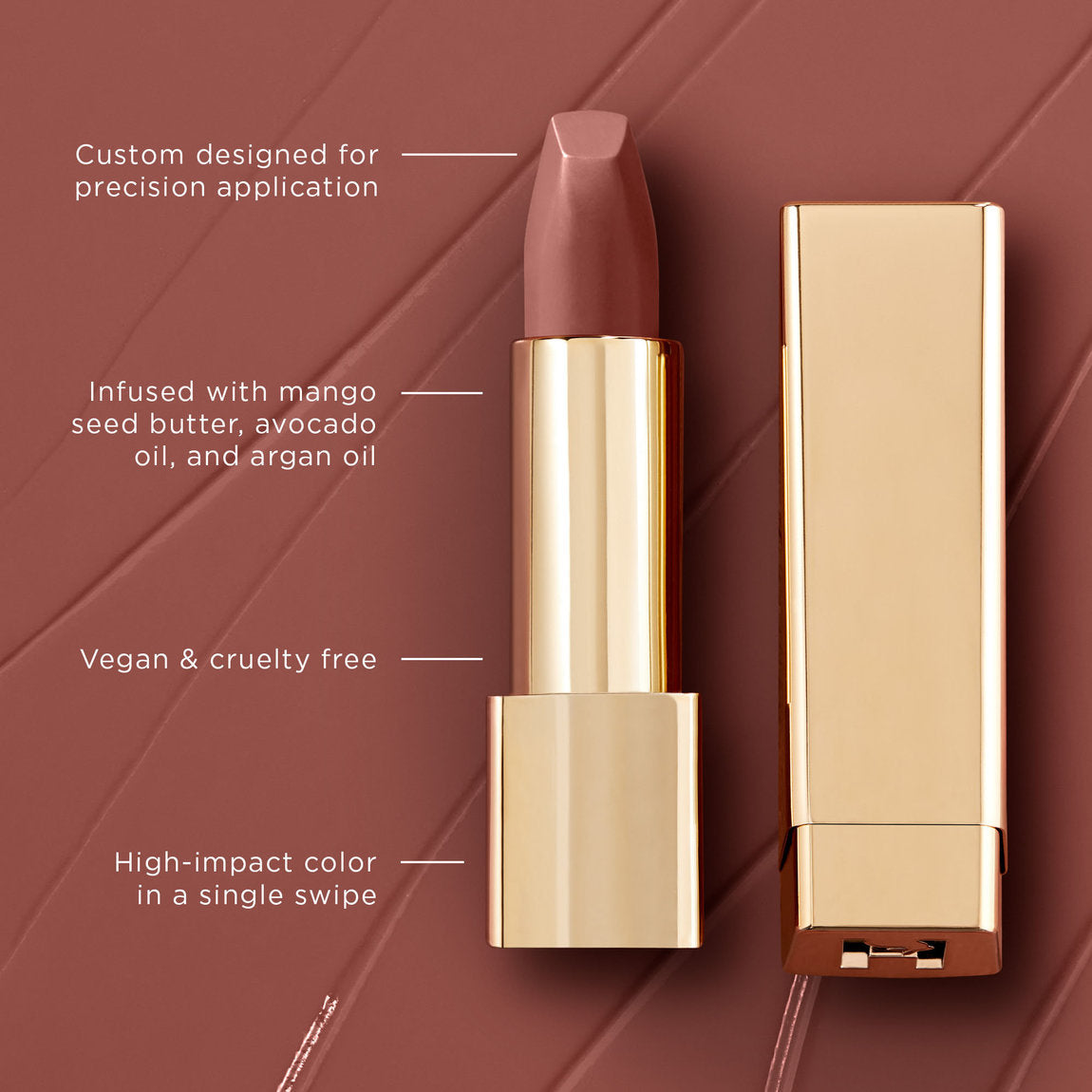 HOURGLASS
Unlocked Satin Crème Lipstick Shade Sahara