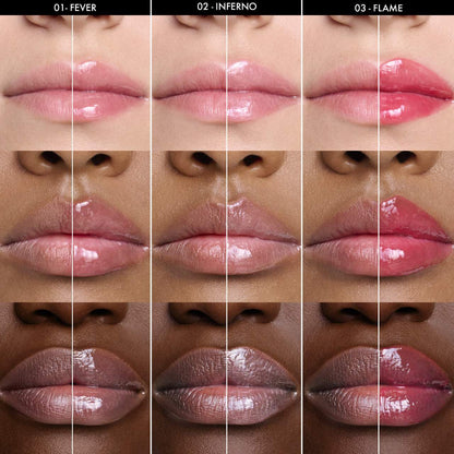 SEPHORA COLLECTION 
Outrageous Plump Intense Hydrating Lip Gloss Color: 03 Flame - shimmer free cherry red