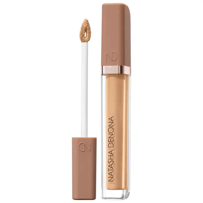 NATASHA DENONA 
Hy-Glam Brightening & Hydrating Medium to Full Coverage Crease Proof Serum Concealer Color: YN6 - light medium yellow