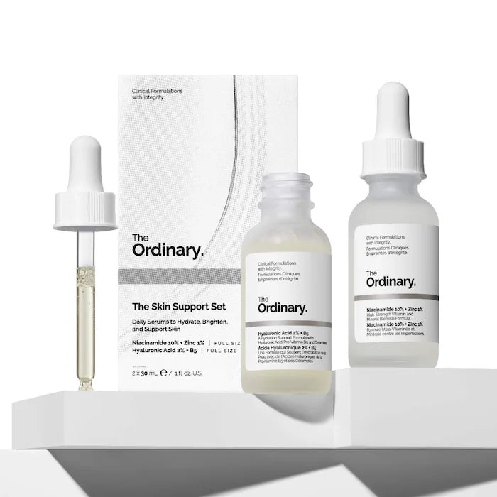 The Ordinary 
The Skin Support Set with Niacinamide + Hyaluronic Acid