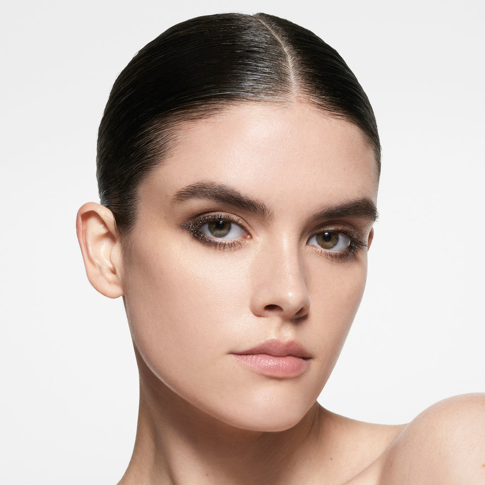 Victoria Beckham Satin Kajal Liner Longwear Waterproof Eyeliner Cocoa Pavé - A cool rich brown with silver sparkle