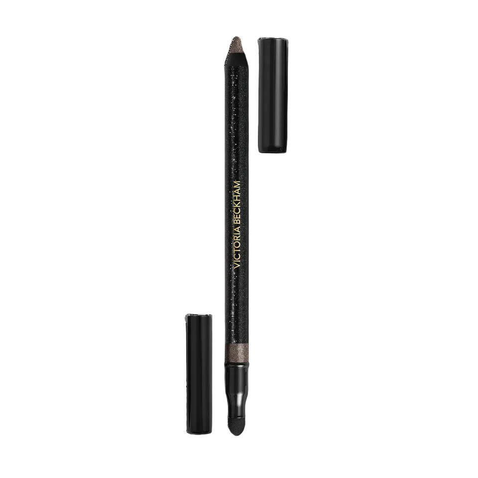 Victoria Beckham Satin Kajal Liner Longwear Waterproof Eyeliner Cocoa Pavé - A cool rich brown with silver sparkle