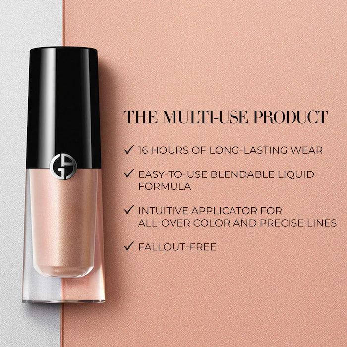 Armani Beauty 
Eye Tint Long-Lasting Liquid Eyeshadow Color: 11S Bronze - rose gold shimmer