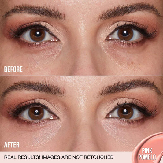HUDA BEAUTY #FauxFilter Brightening Under Eye Color Corrector Color: Pink Pomelo - light pink for fair to light skin tones