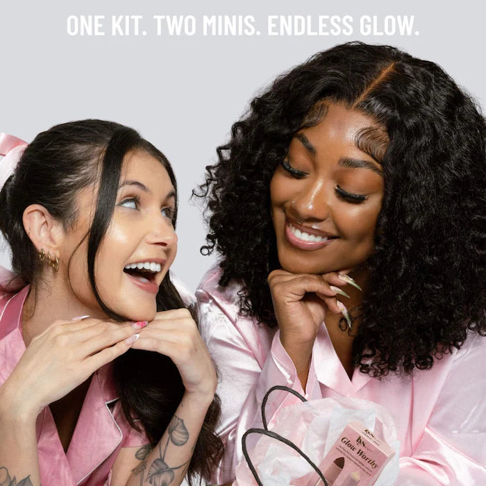 LYS Beauty 
Mini Glow Worthy Light Bronzer and Highlighter 2-Piece Set Color: Harmony/Brave
