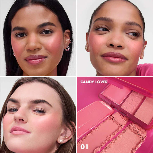 SEPHORA COLLECTION 
Blush Blush Blush. Cream & Powder Palette Color: 01 Candy Lover - fresh pink blush palette
