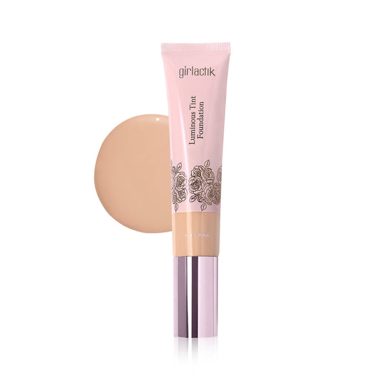 Girlactik 2-in-1 Luminous Tint Foundation in shade F3 Warm: Neutral