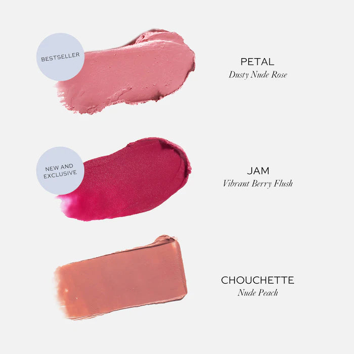 Westman Atelier 
Mini Baby Cheeks Lip + Cheek Cream Blush Stick Trio Gift Set