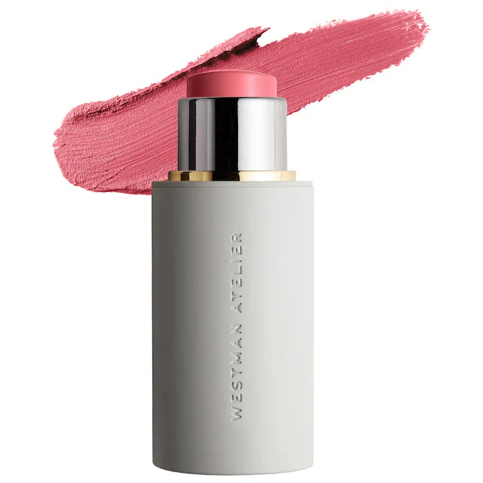 Westman Atelier 
Baby Cheeks Lip + Cheek Cream Blush Stick Color: Dou Dou - warm rose