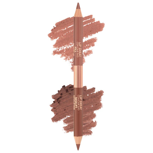 Charlotte Tilbury 
Super Nudes Lip Cheat Contour Duo Lip Liner Color: Medium - Sculpt: Neutral Cool Taupe Fill: Warm Sepia